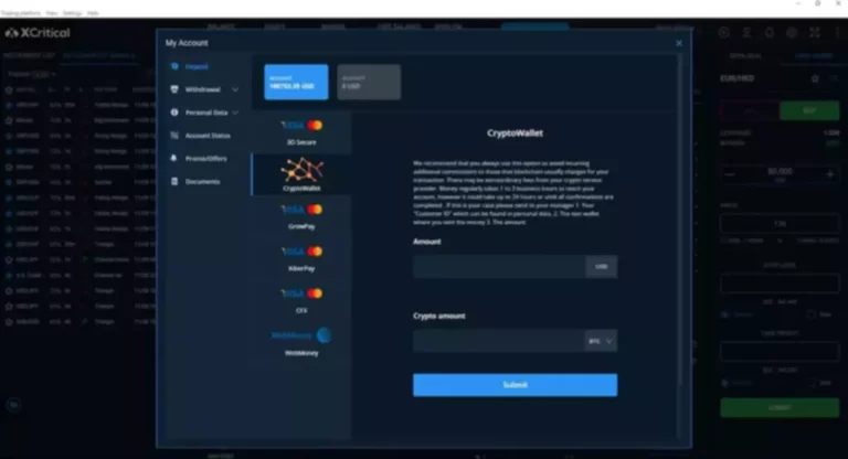 XCritical terminal allows trading without borders
